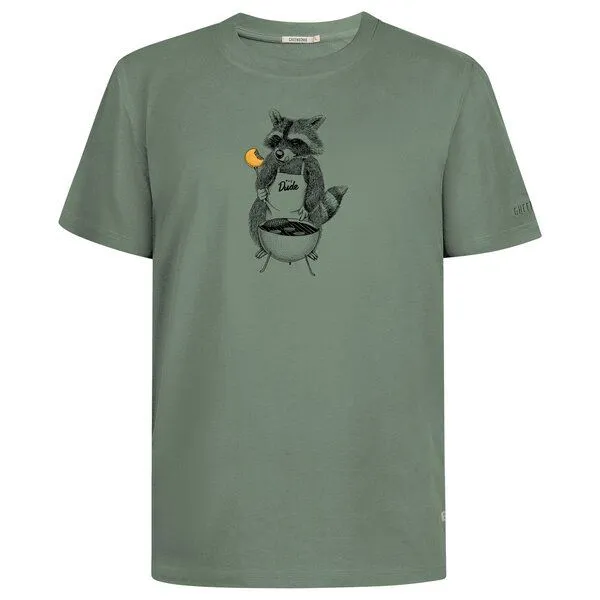 GreenBomb GREENBOMB Print T-Shirt Animal BBQ Fusion, Pale green, – Produktbild 1 von 4
