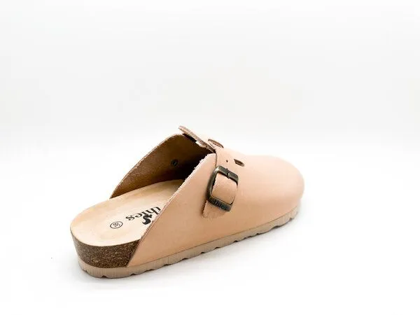 thies thies ® Eco Clogs aus vegetabil gegerbtem Leder, Mitsutake-beige, – Produktbild 4 von 4