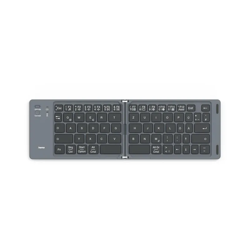 Hama Hama Bluetooth®-Mini-Tastatur "Travel 450", faltbar, kabellos, Schw., QWERTZ DE – Produktbild 5 von 5