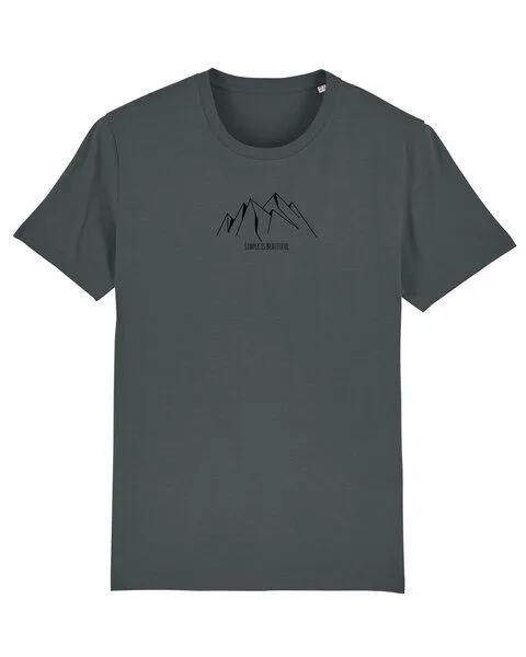 Human Family Human Family Bio Unisex Rundhals T-Shirt "Create - Simplicity", Anthrazit, – Produktbild 1 von 4