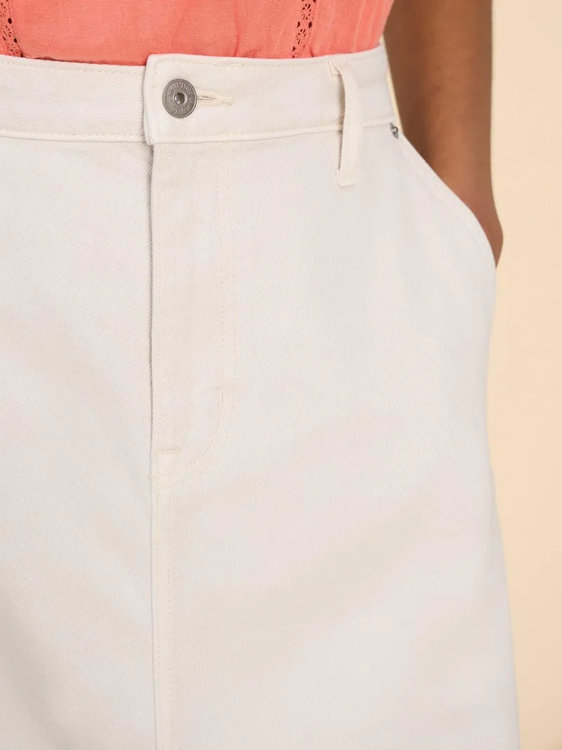 White Stuff Allie Midirock aus Denim - 40, Hellnatur, – Produktbild 3 von 4