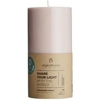 Originalhome Originalhome Geruchsneutrale Stumpenkerze Kleine – vegan & fair., Rosa (blossom), – Produktbild 1 von 1