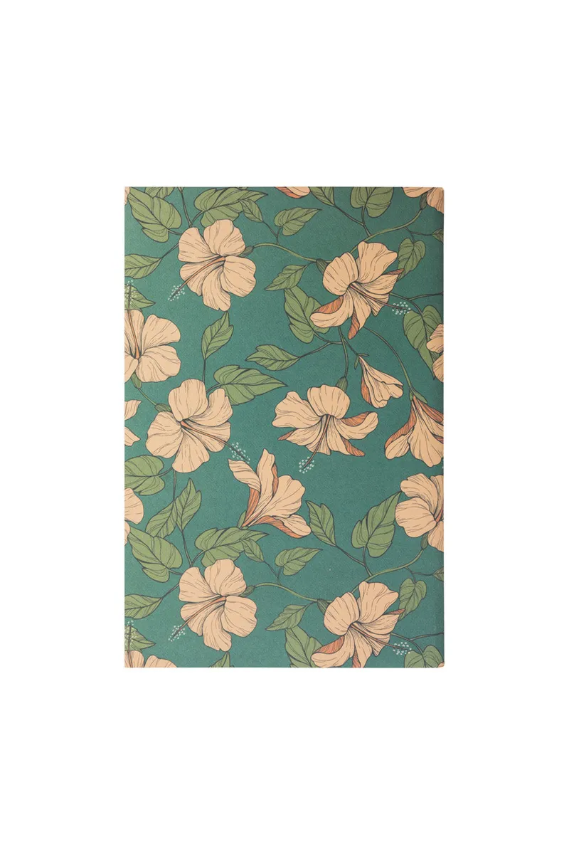 Tranquillo Notizbuch HIBISCUS A5 - grün – Produktbild 1 von 2