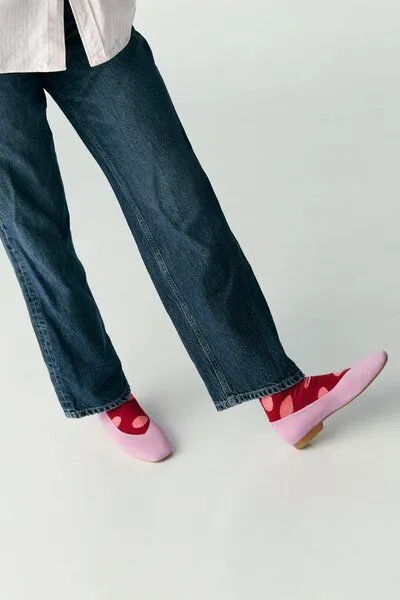 Jutelaune Jutelaune Polka Socks - GRS und OEKO-TEX Zertifizierungen, Rot & pink, – Produktbild 1 von 4