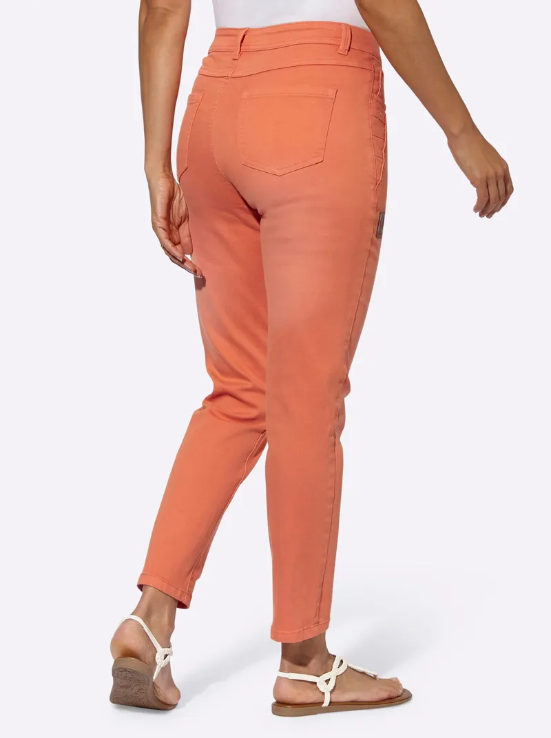 Witt 5-Pocket-Jeans papaya, Papaya, – Produktbild 2 von 3