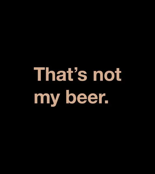 Gary Mash GARY MASH Shirt Ella That's not my beer aus Biobaumwolle, Schwarz, – Produktbild 2 von 4