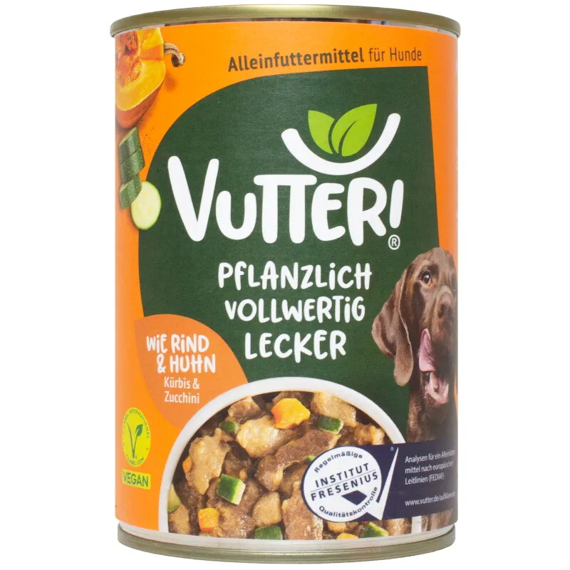 Vutter! Vutter! schmeckt Wie Rind & Huhn 6x400 g – Produktbild 1 von 2