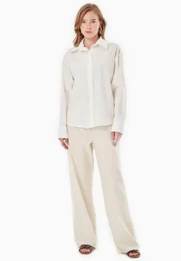 ORGANICATION ORGANICATION Bluse aus Bio-Baumwolle und Leinen – Produktbild 1 von 1