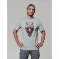 watapparel watapparel T-Shirt Unisex Colorful Owl, Aloe, – Produktbild 1 von 1