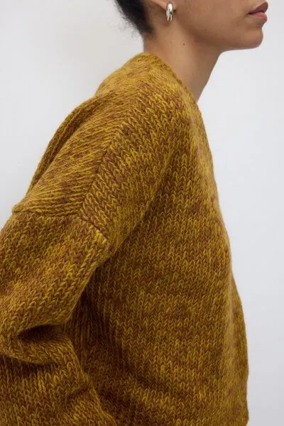 Rita Row Rita Row Zweifarbiger Strickpullover DELIA mit V-Ausschnitt, Multicolor, – Produktbild 4 von 4