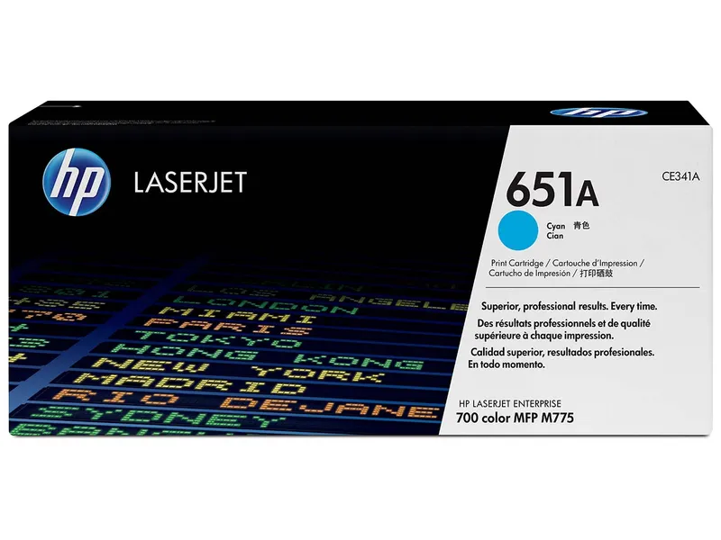 Hewlett Packard hp Druckkassette CE341A, Nr. 651A cyan – Produktbild 1 von 1