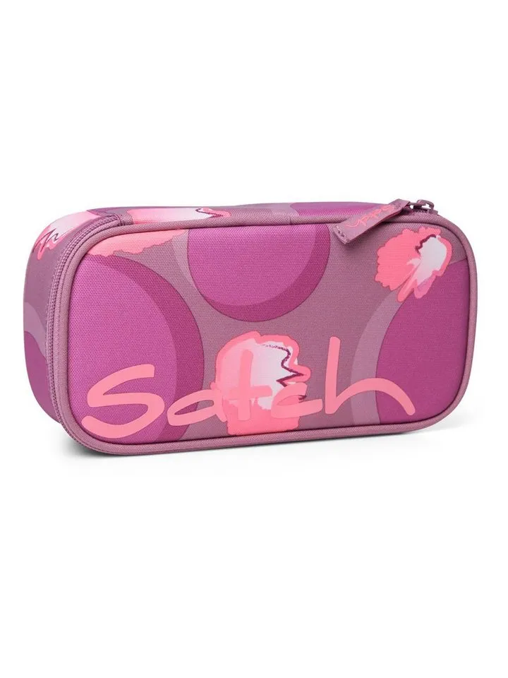 Satch Satch Federmäppchen Schlamperbox, (1-tlg), inklusive Geodreieck und Stundenplan, Lila, – Produktbild 5 von 8