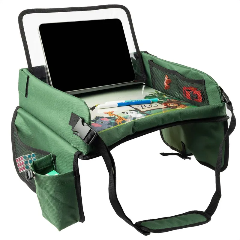 imoshion imoshion Reisetisch - Tablethalter Auto - 7 Aufbewahrungsfächer - Inklusive 2 Malvorlagen, Grün, – Produktbild 1 von 1