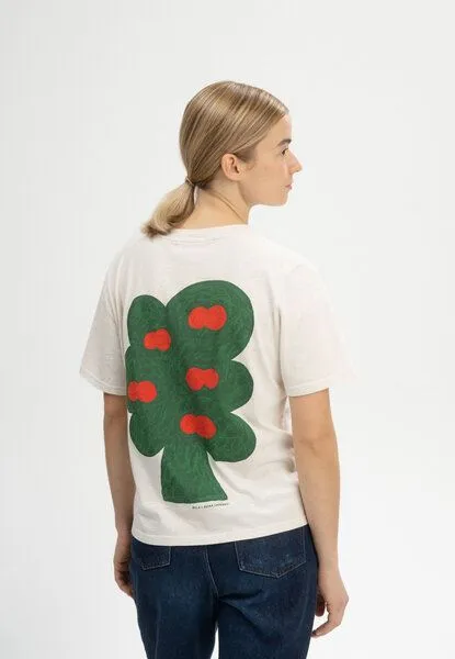 MELA T-Shirt Artist Edition Josha | von MELA | Fairtrade & GOTS zertifiziert, Cream melange / succo di mela, – Produktbild 2 von 8