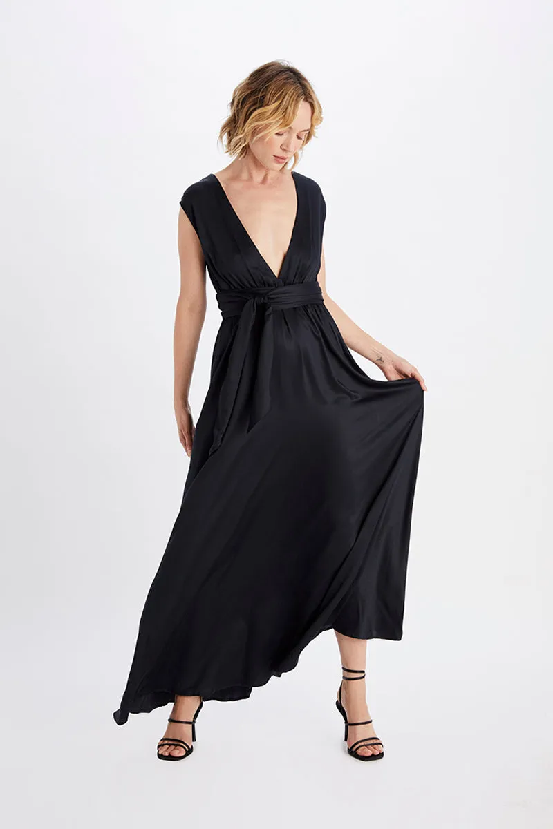 Neu Nomads Neu Nomads Damen vegan Kleid Grace Schwarz, Schwarz, – Produktbild 1 von 2
