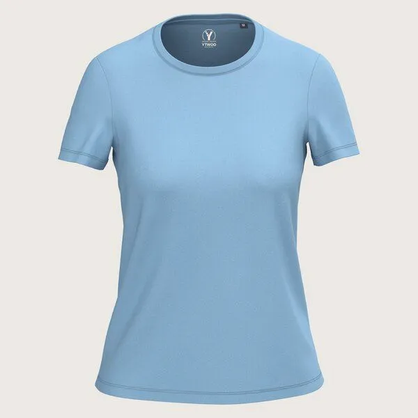 YTWOO YTWOO Regular Damen T-Shirt Light, Sky blue, – Produktbild 1 von 3
