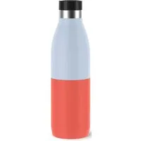 EMSA EMSA Trinkflasche "Bludrop" mit Quick-Press-Verschluss, 0,7 l, blau/rot – Produktbild 1 von 1