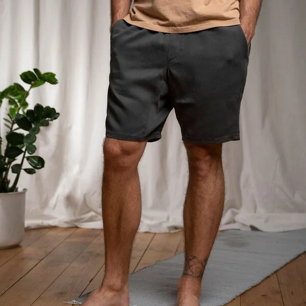 Vresh Clothing Vresh Clothing Vabsi - Shorts aus TENCEL (TM) Lyocell, Dunkelgrau, – Produktbild 3 von 4