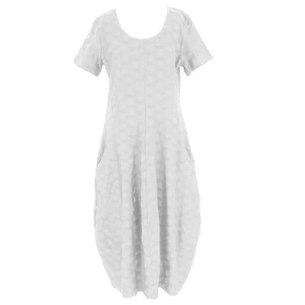 CON_STANT CON_STANT Ballonkleid mit Taschen 100% Baumwolle (kbA), Weiss, – Produktbild 1 von 1