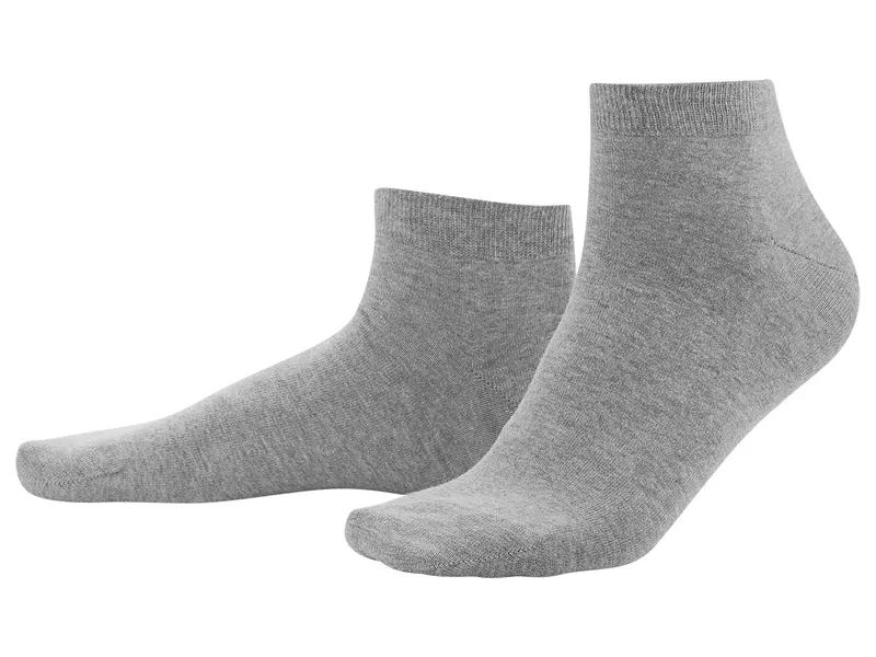 Living Crafts Living Crafts - Herren Sneaker-Socken, 2er-Pack (98% Bio-Baumwolle; 2% Elasthan), Grau, – Produktbild 3 von 4