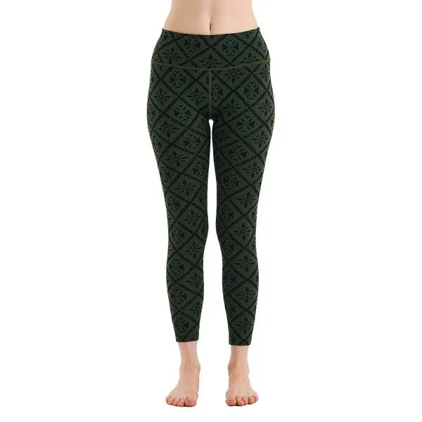 Woolona Woolona Leggings - VENUS - 100% Merinowolle, Grün, – Produktbild 1 von 4