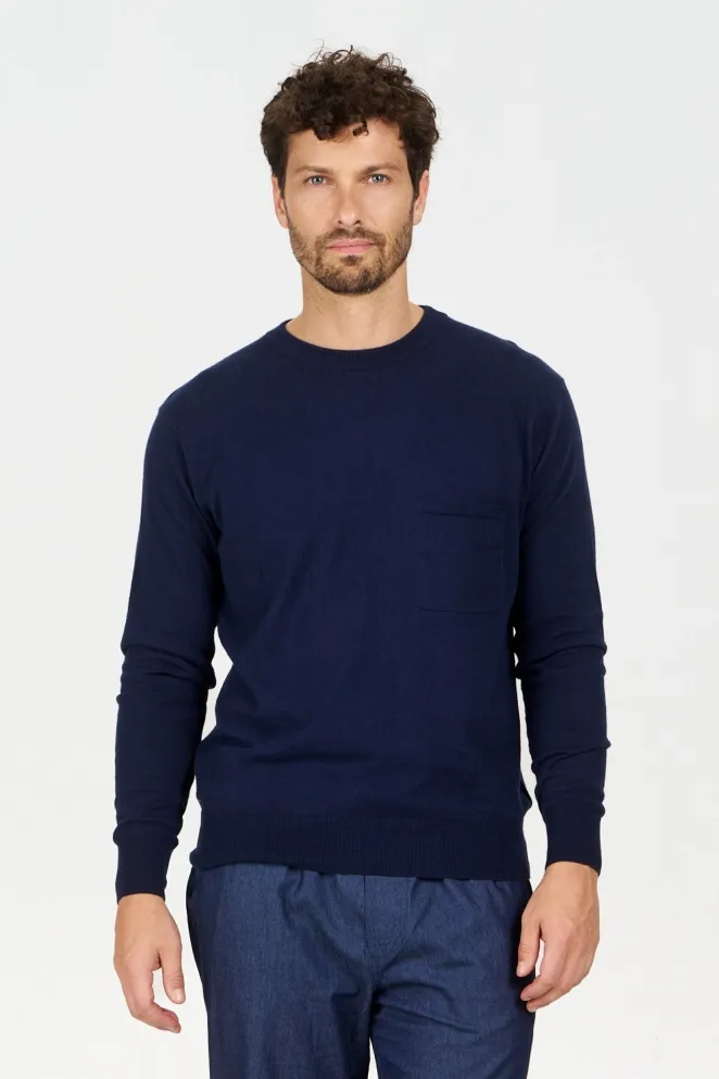 KOMODO KOMODO Herren vegan Pullover Tasche Navy, Extra dunkelblau, – Produktbild 2 von 2