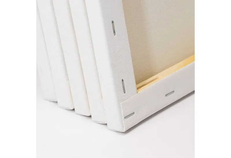 M MERCEO Leinwand Künstlerleinwand 80x100cm 2er Set - Weiße Leinwand zum Bemalen, 2er-Set Leinwand 80x100cm (zum Bemalen, Baumwolle, Weiß, – Produktbild 5 von 5