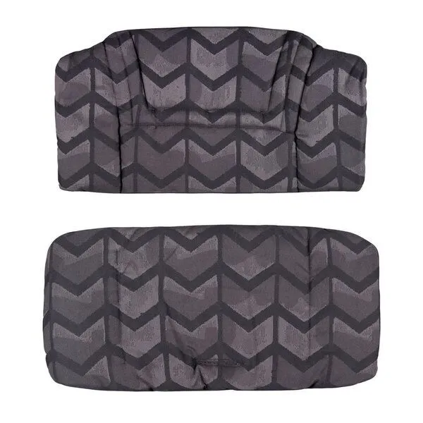Hoppediz Hoppediz Kinderstuhlpolster Hochstuhl Sitzkissen Set für Hauck Alpha, Amsterdam black, – Produktbild 1 von 3