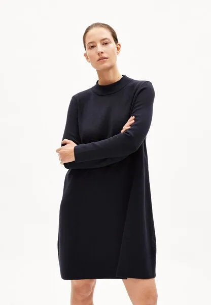 ARMEDANGELS ARMEDANGELS FRIADAA - Damen Strickkleid Relaxed Fit aus Bio-Baumwolle, Night sky, – Produktbild 1 von 4