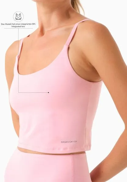ORGANICATION ORGANICATION TARRA | Crop-Top aus Bio-Baumwolle, Rose, – Produktbild 4 von 4