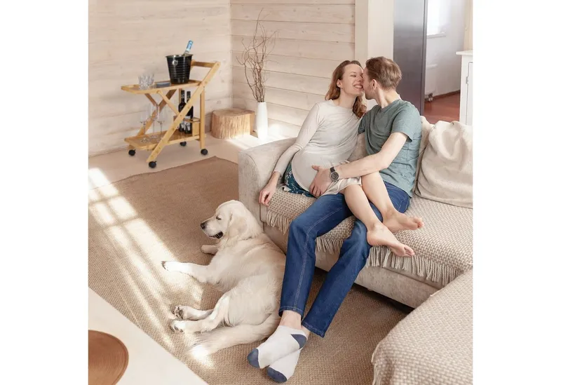 RELAXDAYS RELAXDAYS Küchenwagen Bambus mit 2 Ablagen, (1 St), Braun|schwarz, – Produktbild 3 von 5