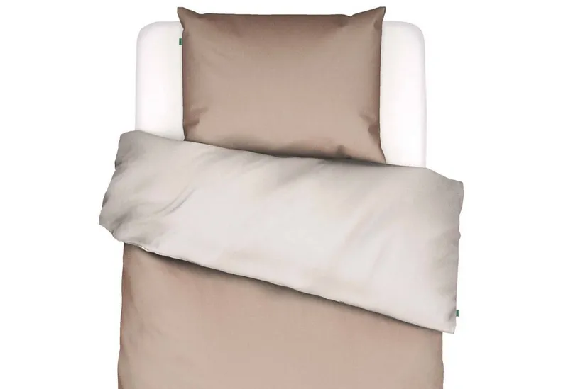 Essenza Bettwäsche Two In One Ginger, Baumwolle, 2 teilig, Wendebettwäsche, Unifarben, Braun, – Produktbild 2 von 5