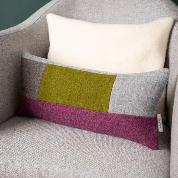 nahtur-design nahtur-design Rückenkissen mit Wollefüllung | Rückenstützkissen, No_10 (bunt), – Produktbild 1 von 4