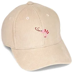 LIGARTI Bestickte Cord Cap – Nele der Shrimp – LIGARTI Tiermanufaktur – Produktbild 1 von 1