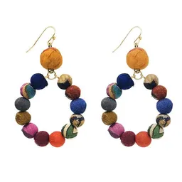 Worldfinds Worldfinds Kantha Petite Dangling Hoops – Produktbild 1 von 1