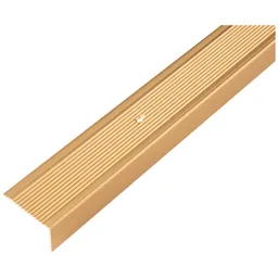 Alberts ALBERTS Treppenkanten-Schutzprofil, Alu gold elox., LxBxHxS1000x45x23x2,5mm – Produktbild 1 von 1