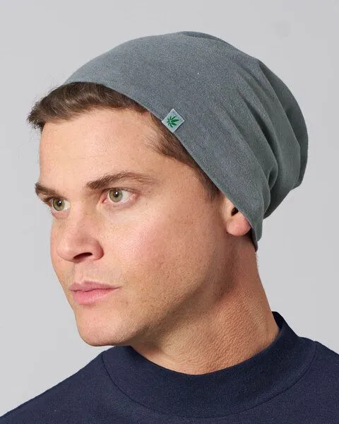 HempAge HempAge Beanie mit Yak Wolle Hanf/Biobaumwolle, Titan (grau), – Produktbild 2 von 4