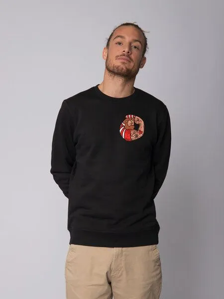 watapparel watapparel Sweatshirt Unisex Seemann, Black, – Produktbild 2 von 3