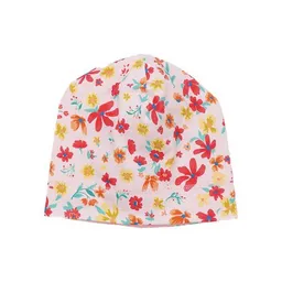Walkiddy Beanie Rosa Blumen Allover Bio-Baumwolle GOTS – Walkiddy – Produktbild 1 von 1