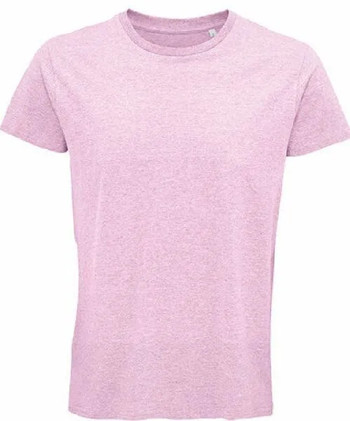 Sol's Sol's Herren T-Shirt Kurzarm Rundhals aus Bio - Baumwolle, Heather light pink, – Produktbild 1 von 3