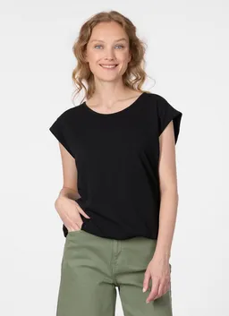 ragwear ragwear Kurzarmshirt TULSA Fließendes Material mit Gummizug in unifarbener Optik – Produktbild 1 von 1