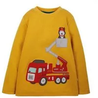 Frugi Frugi Langarm-Shirt Feuerwehr gelb Adventure Applique Top Fire Engine – Produktbild 1 von 1