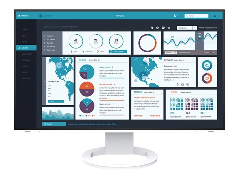 Eizo Nanao Eizo Nanao EIZO FlexScan EV2795-WT Monitor 68.6cm (27") WQHD | ev2795-wt | IPS - 5ms – Produktbild 2 von 2