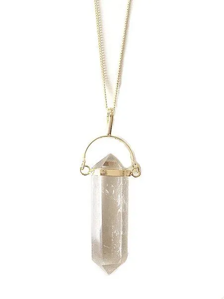 Crystal and Sage Bergkristall Halskette in Pendelform von Crystal and Sage – Produktbild 1 von 3