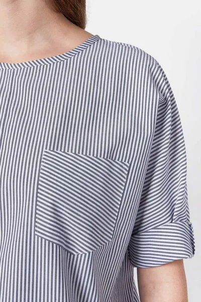 Elsien Gringhuis Elsien Gringhuis Top Stripe, Light blue stripes (blau), – Produktbild 3 von 4