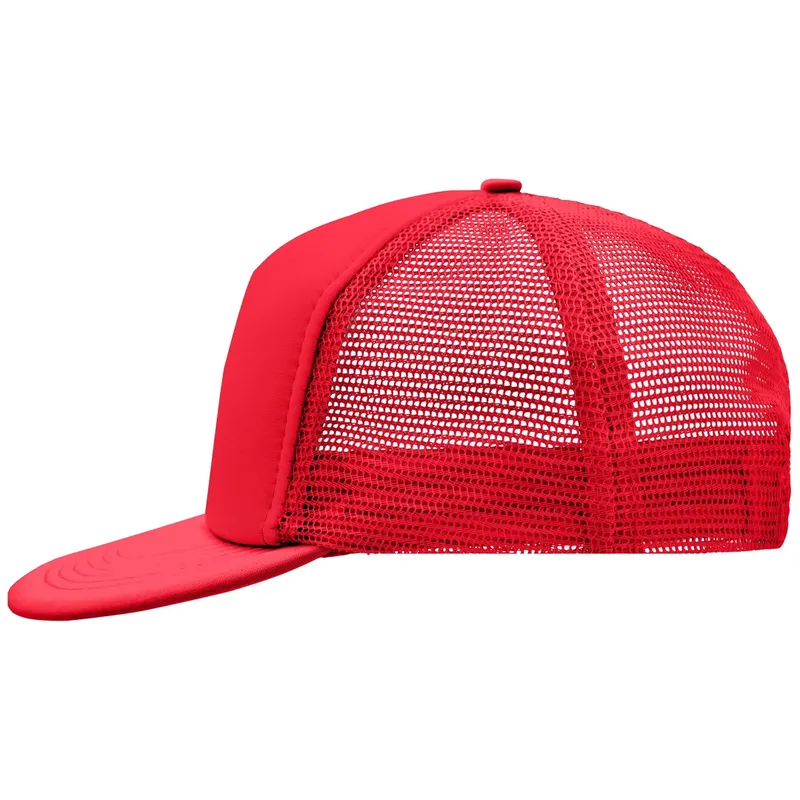 Myrtle Beach myrtle beach 5 Panel Mesh Cap mit flachem Schild MB6207 Gr. one size red/red – Produktbild 1 von 1