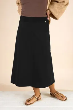La Gitana La Gitana Midirock - A-Linien Damen Rock aus Bio-Baumwolle. Modell: "Anella" – Produktbild 1 von 1