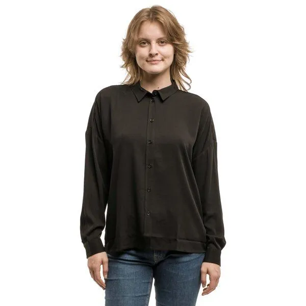 Zerum Zerum Langarm-Bluse Nora, Black, – Produktbild 1 von 3