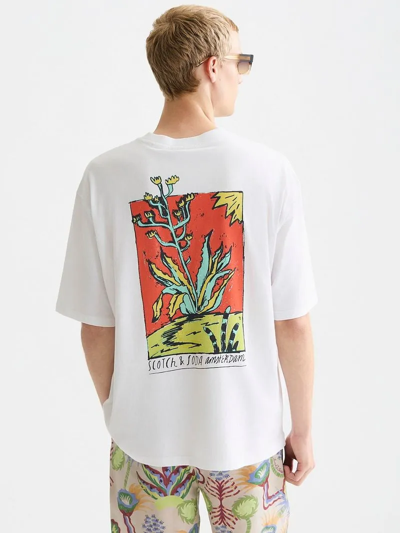 Scotch and Soda Scotch and Soda Scotch & Soda T-Shirt Backprint Weiß, Weiß, – Produktbild 1 von 5