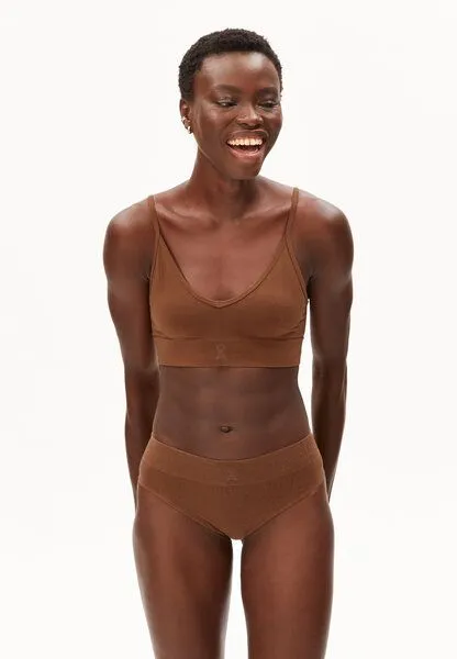 ARMEDANGELS ARMEDANGELS BRALAA SEAMAALA Damen Bralette aus TENCEL Lyocell Mix, Umber oak, – Produktbild 1 von 4